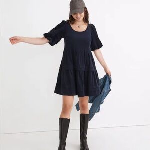 Madewell Corduroy Tiered Mini Dress